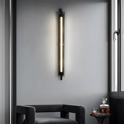 Modern Minimalist Glass Long Strip LED Indoor Wall Sconce - Flyachilles