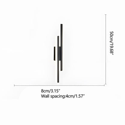 Modern Minimalist H - Shape Long Strip LED Wall Sconce - Flyachilles