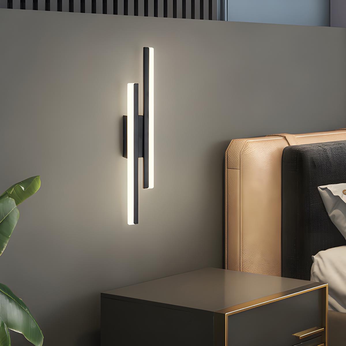 Modern Minimalist H - Shape Long Strip LED Wall Sconce - Flyachilles