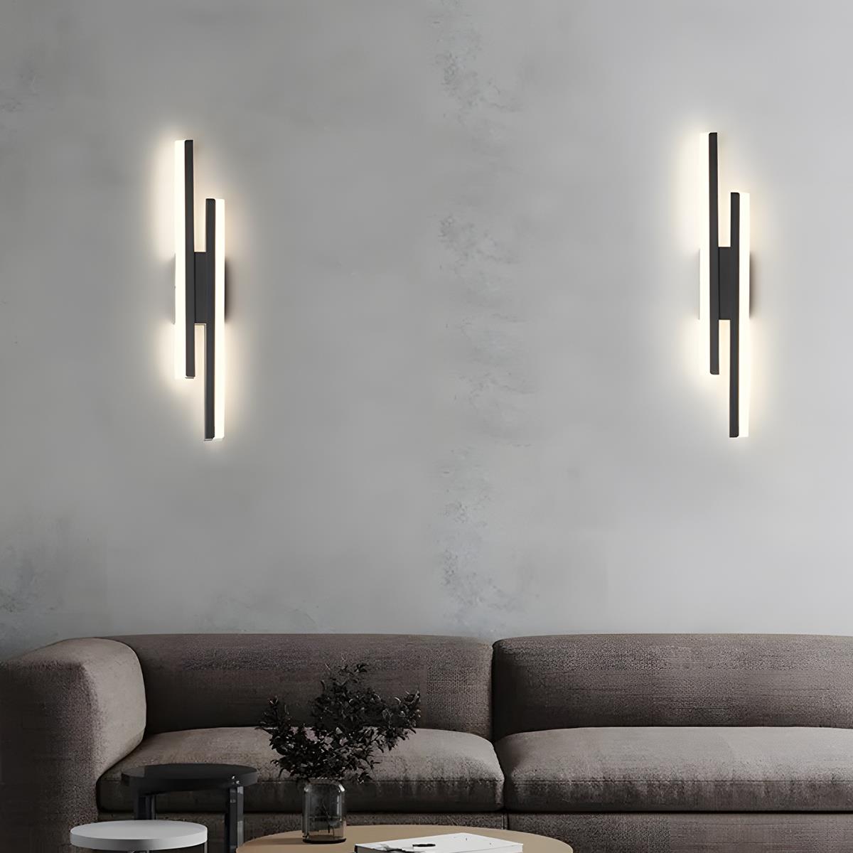 Modern Minimalist H - Shape Long Strip LED Wall Sconce - Flyachilles