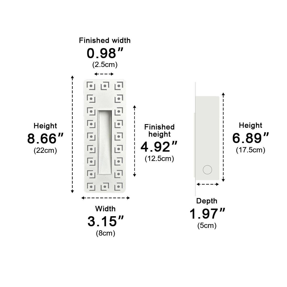 Modern Minimalist Indoor LED Recessed Stairway Wall Light - Flyachilles