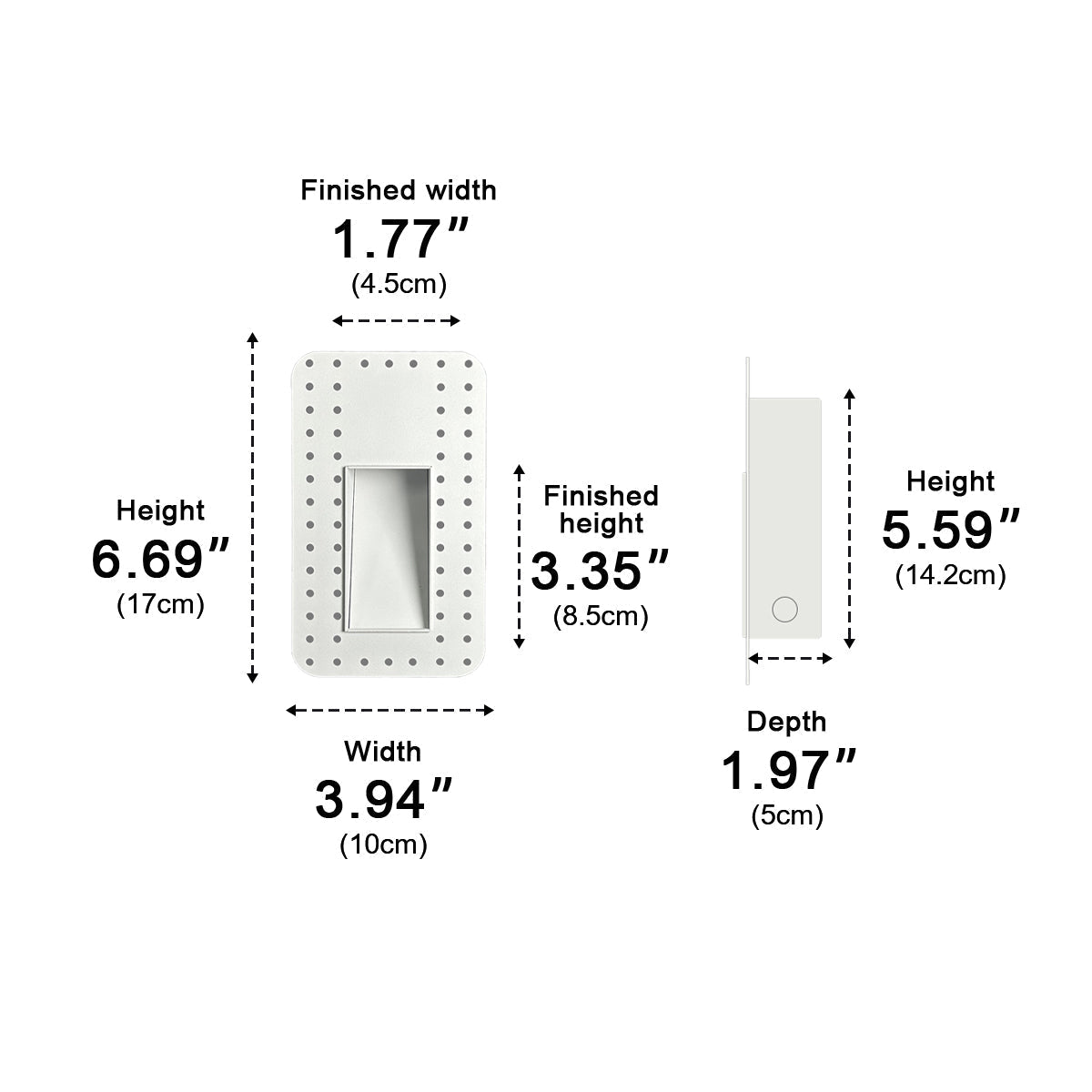 Modern Minimalist Indoor LED Recessed Stairway Wall Light - Flyachilles