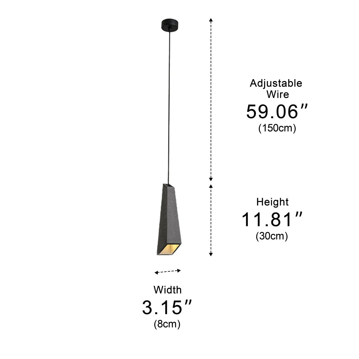 Modern Minimalist Industrial Indoor Cement LED Pendant Lights - Flyachilles
