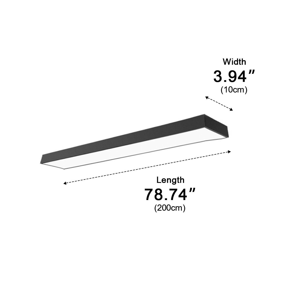 Modern Minimalist LED Long Strip Office Pendant Lights - Flyachilles