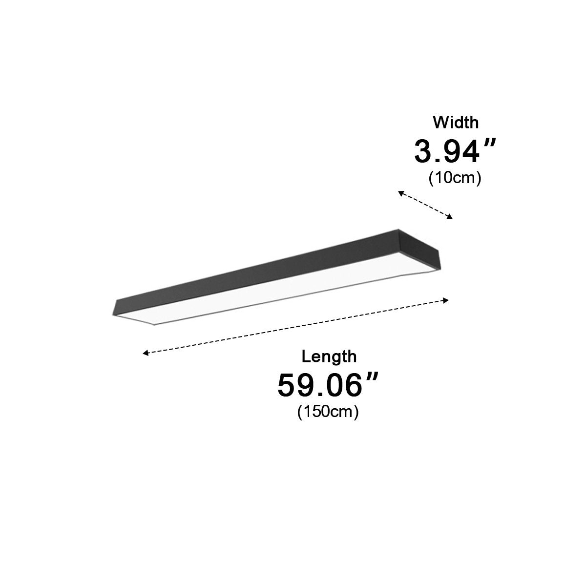 Modern Minimalist LED Long Strip Office Pendant Lights - Flyachilles