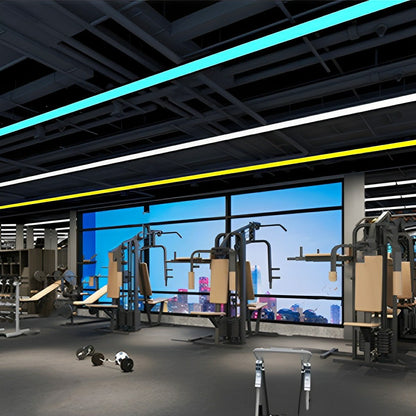 Modern Minimalist LED Long Strip Office Pendant Lights - Flyachilles