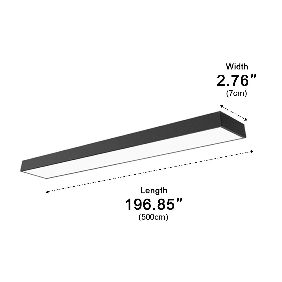 Modern Minimalist LED Long Strip Office Pendant Lights - Flyachilles