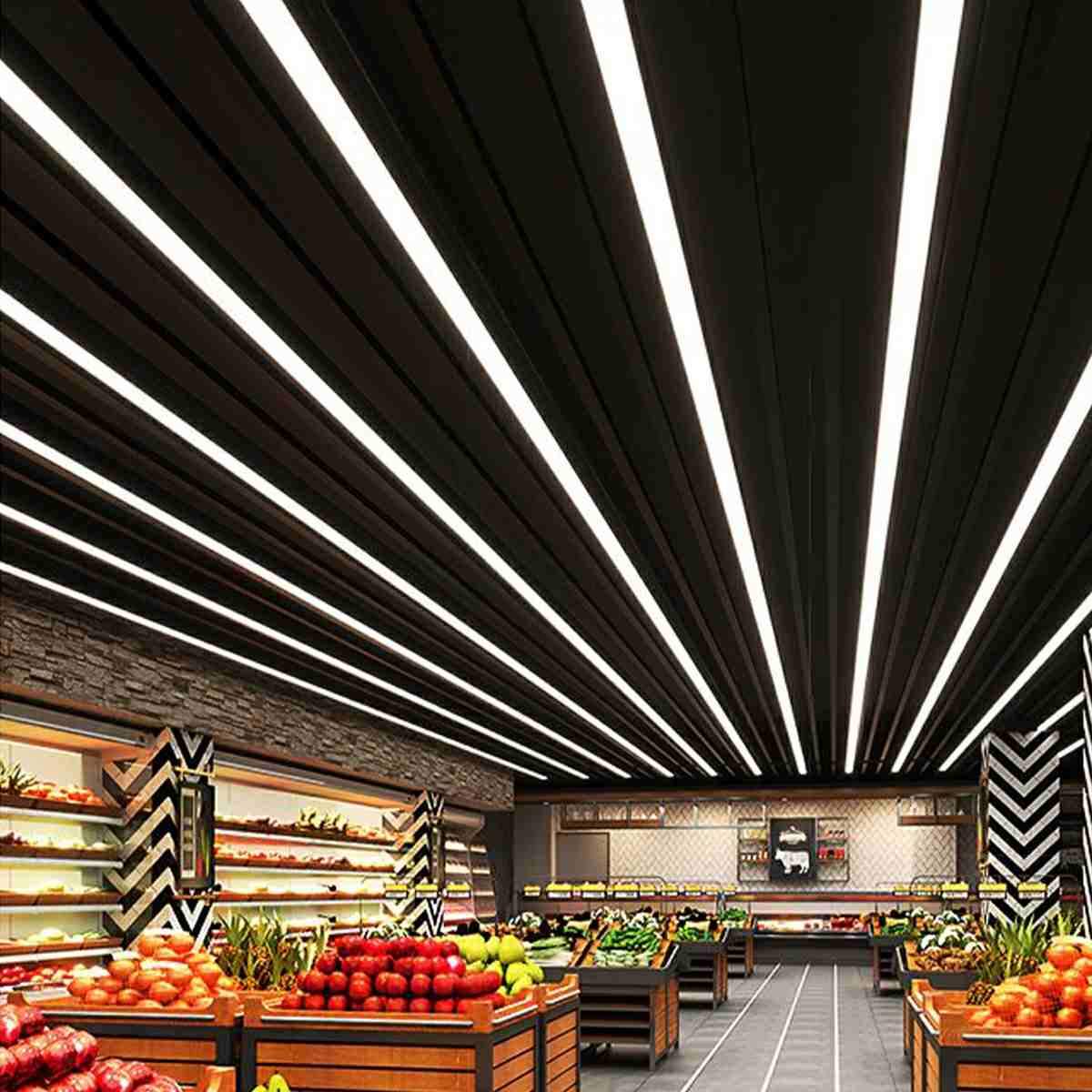 Modern Minimalist LED Long Strip Office Pendant Lights - Flyachilles
