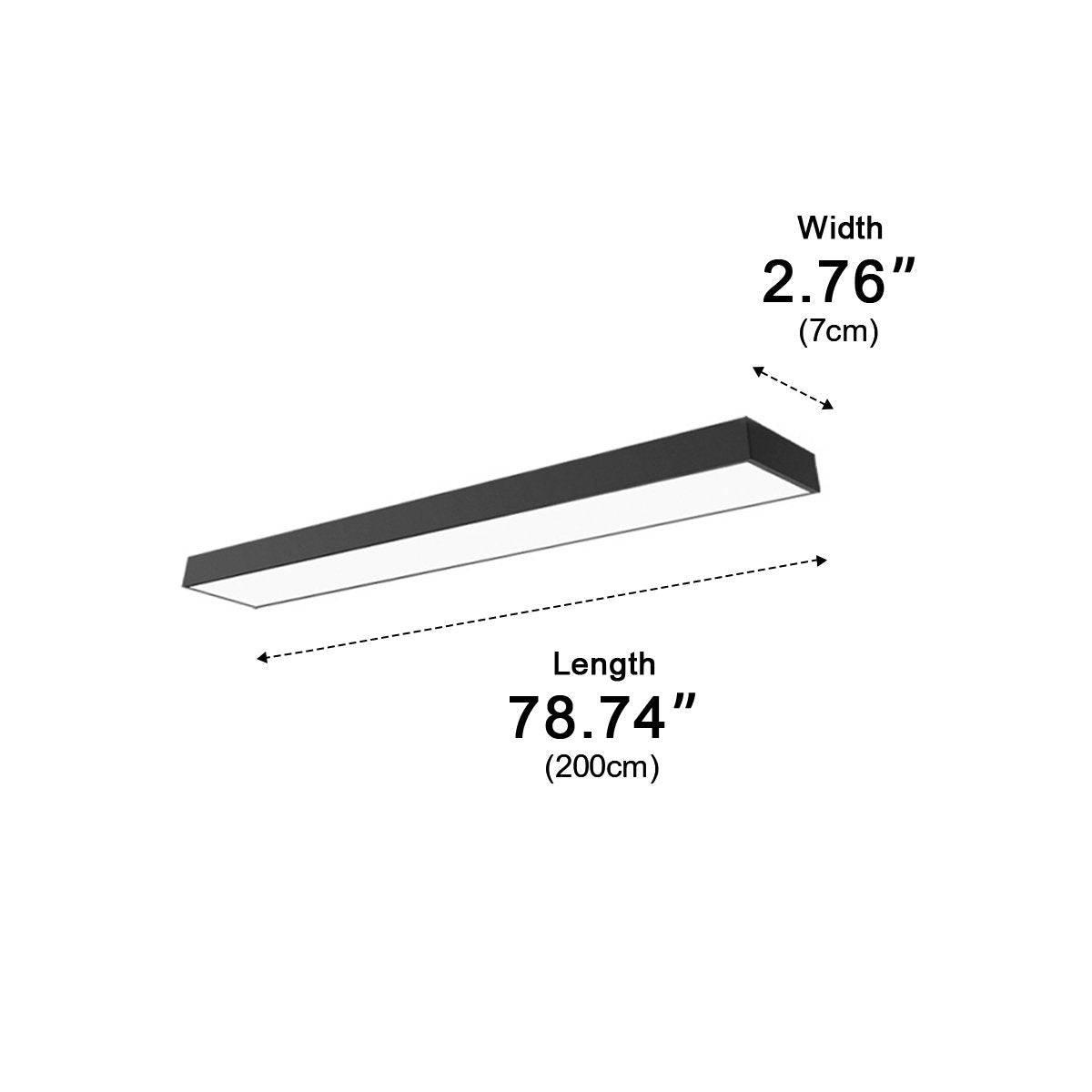 Modern Minimalist LED Long Strip Office Pendant Lights - Flyachilles
