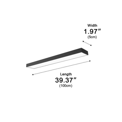 Modern Minimalist LED Long Strip Office Pendant Lights - Flyachilles