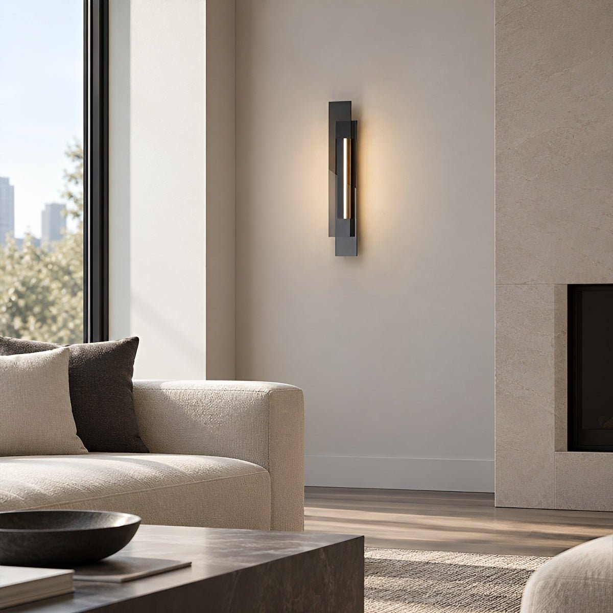 Modern Minimalist Linear Glass LED Wall Sconce - Flyachilles