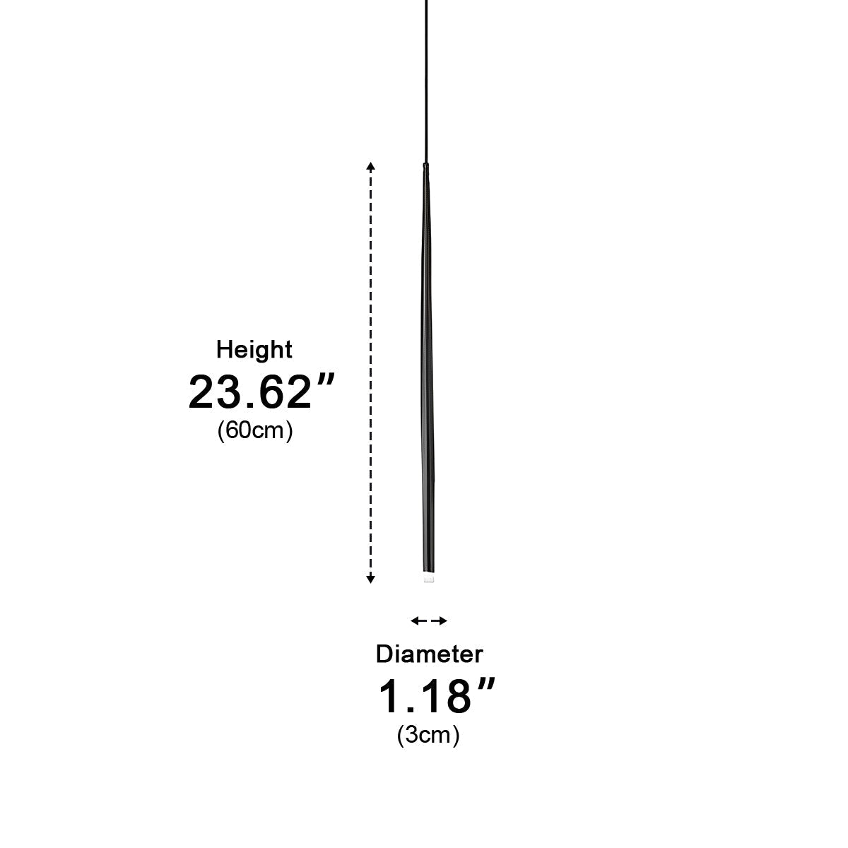 Modern Minimalist Linear Long Strip Bar LED Pendant Lights - Flyachilles