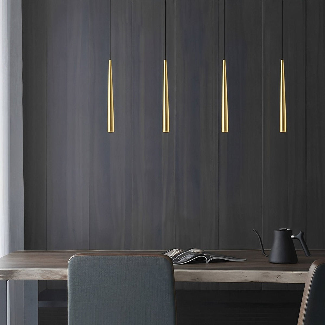 Modern Minimalist Long Strip Bar LED Pendant Lights - Flyachilles