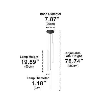 Modern Minimalist Long Strip LED Stairs Pendant Lights - Flyachilles