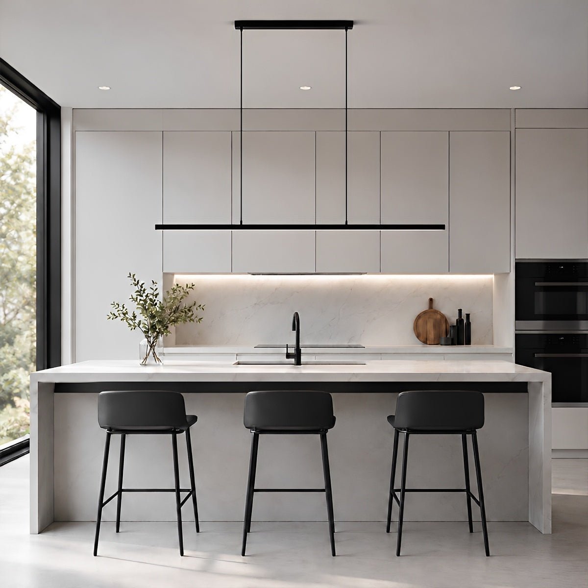 Modern Minimalist Long Strip Light Pendant Lights - Flyachilles
