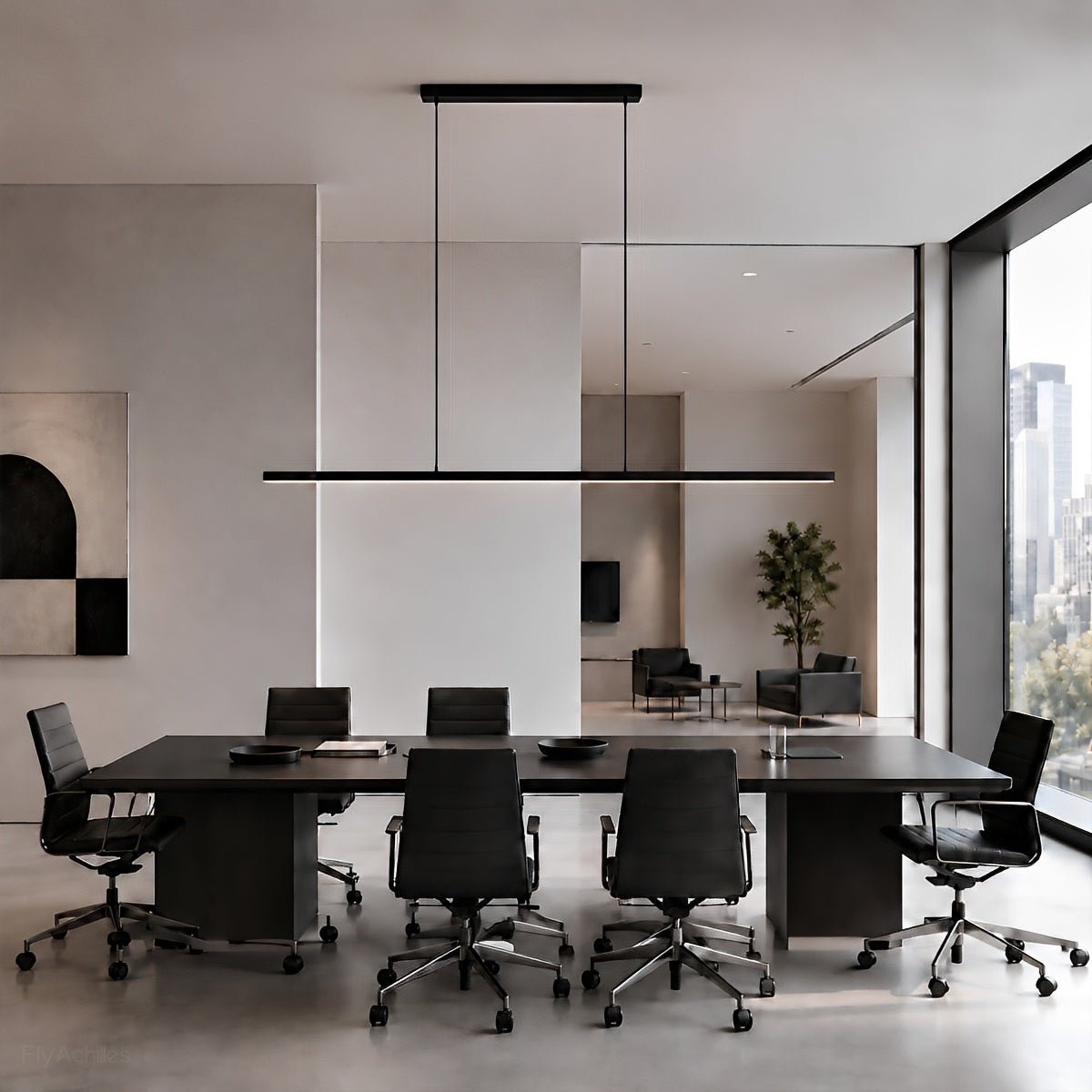 Modern Minimalist Long Strip Light Pendant Lights - Flyachilles