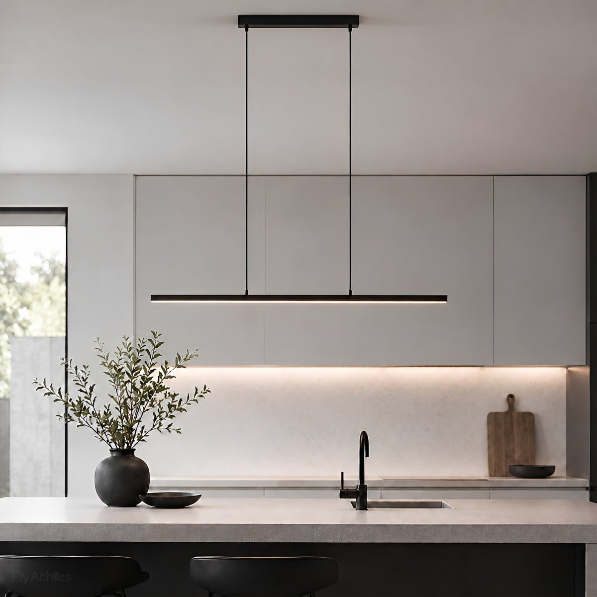 Modern Minimalist Long Strip Light Pendant Lights - Flyachilles