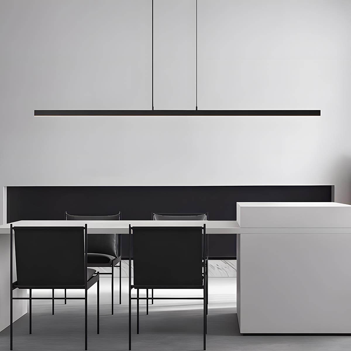 Modern Minimalist Long Strip Light Pendant Lights up and down adjustable - Flyachilles