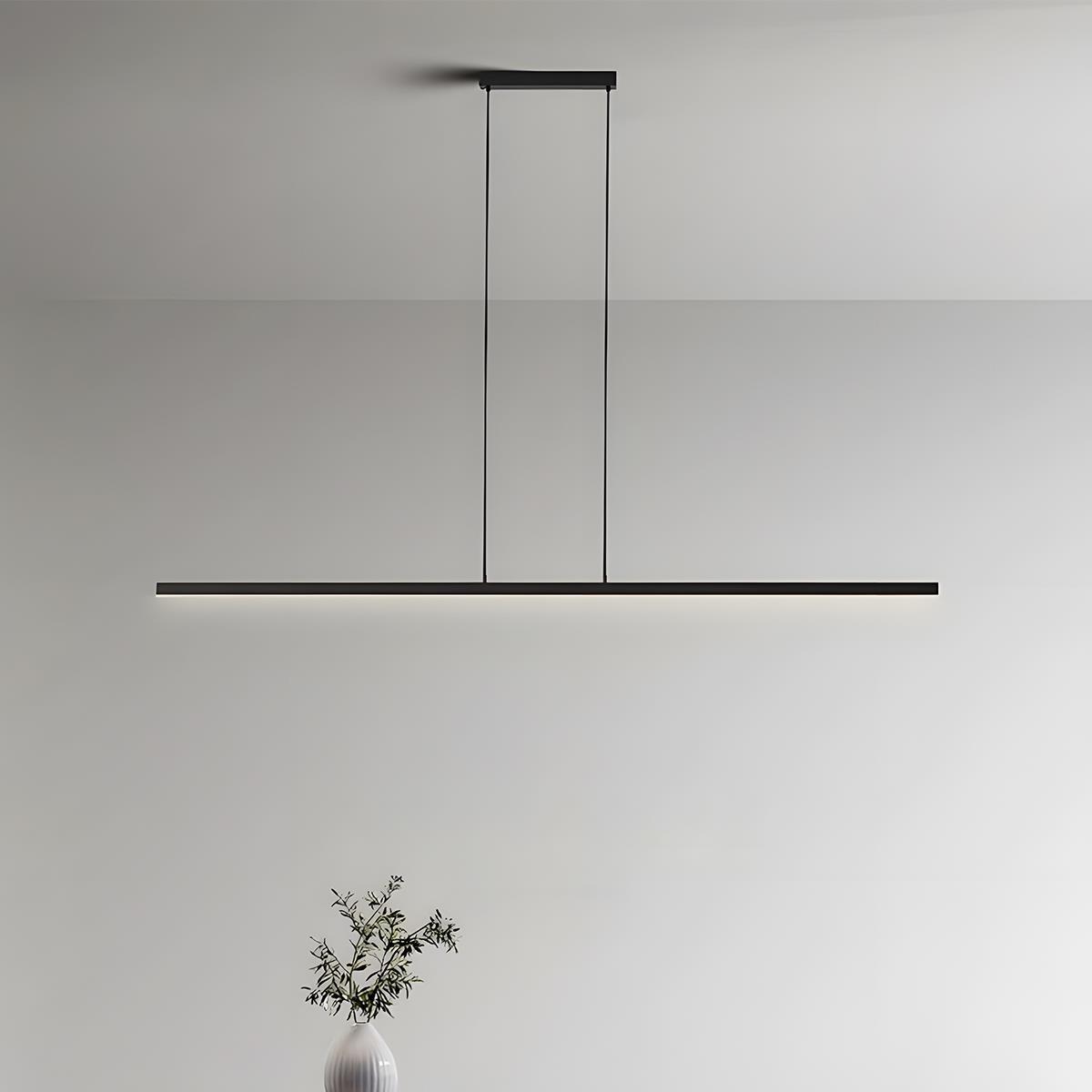 Modern Minimalist Long Strip Light Pendant Lights up and down adjustable - Flyachilles