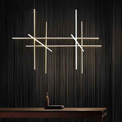 Modern Minimalist LOS Coordinates Geometric Linear LED Pendant Lights - Flyachilles