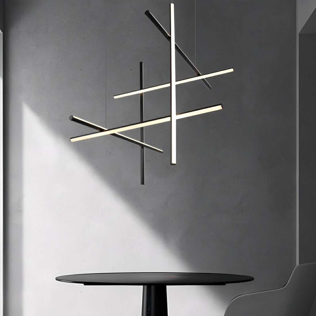 Modern Minimalist LOS Coordinates Geometric Linear LED Pendant Lights - Flyachilles