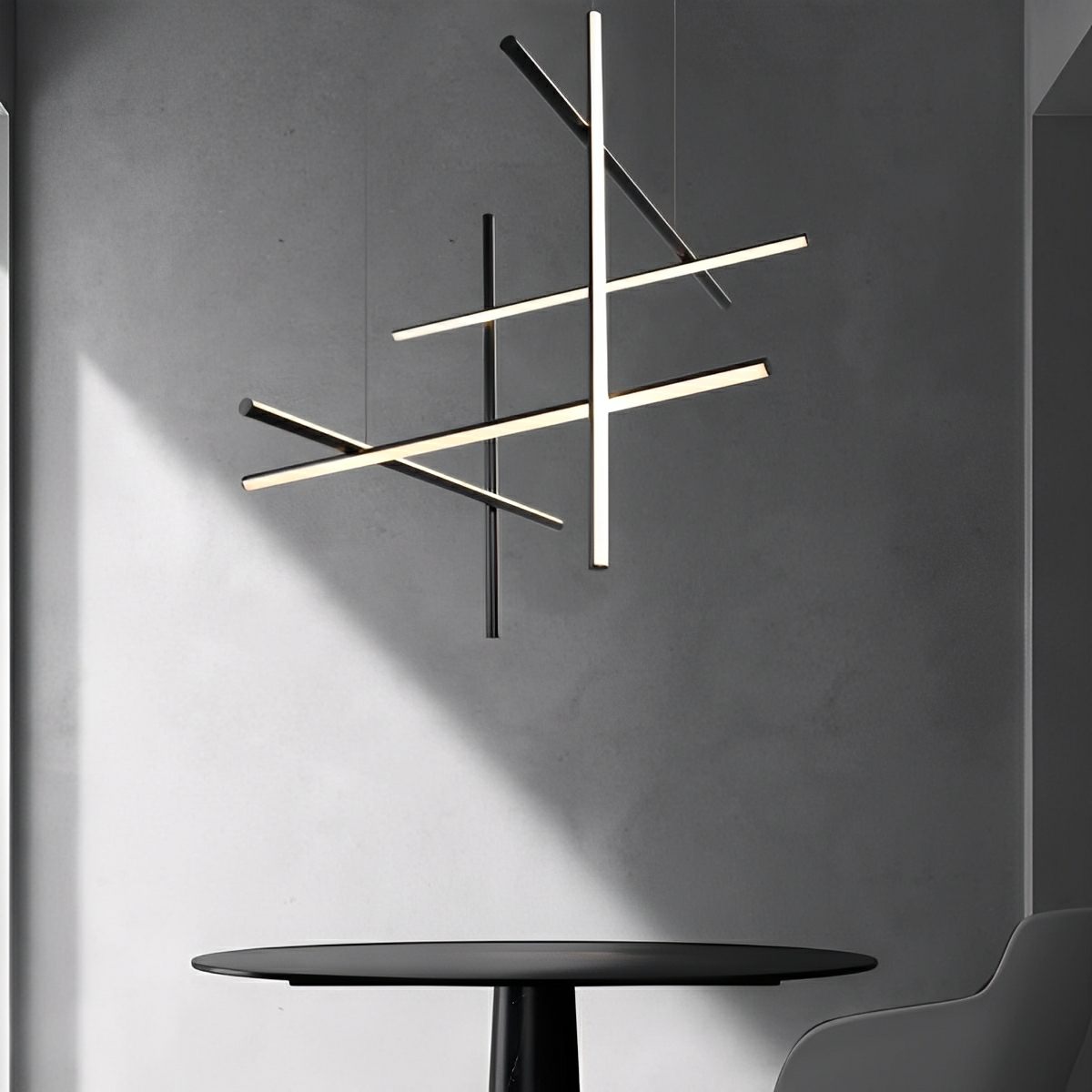 Modern Minimalist LOS Coordinates Geometric Linear LED Pendant Lights - Flyachilles