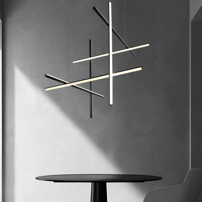 Modern Minimalist LOS Coordinates Geometric Linear LED Pendant Lights - Flyachilles