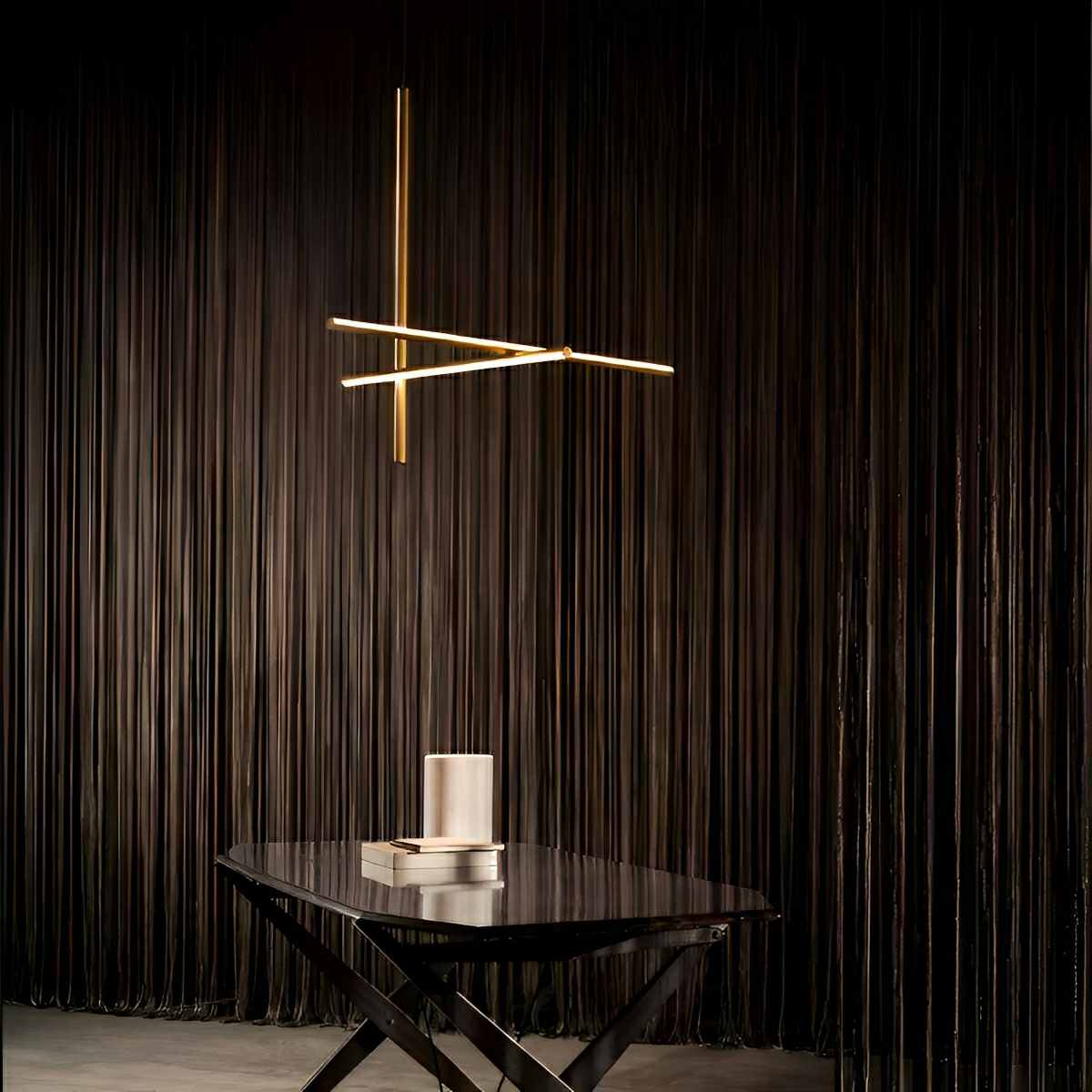 Modern Minimalist LOS Coordinates Geometric Linear LED Pendant Lights - Flyachilles