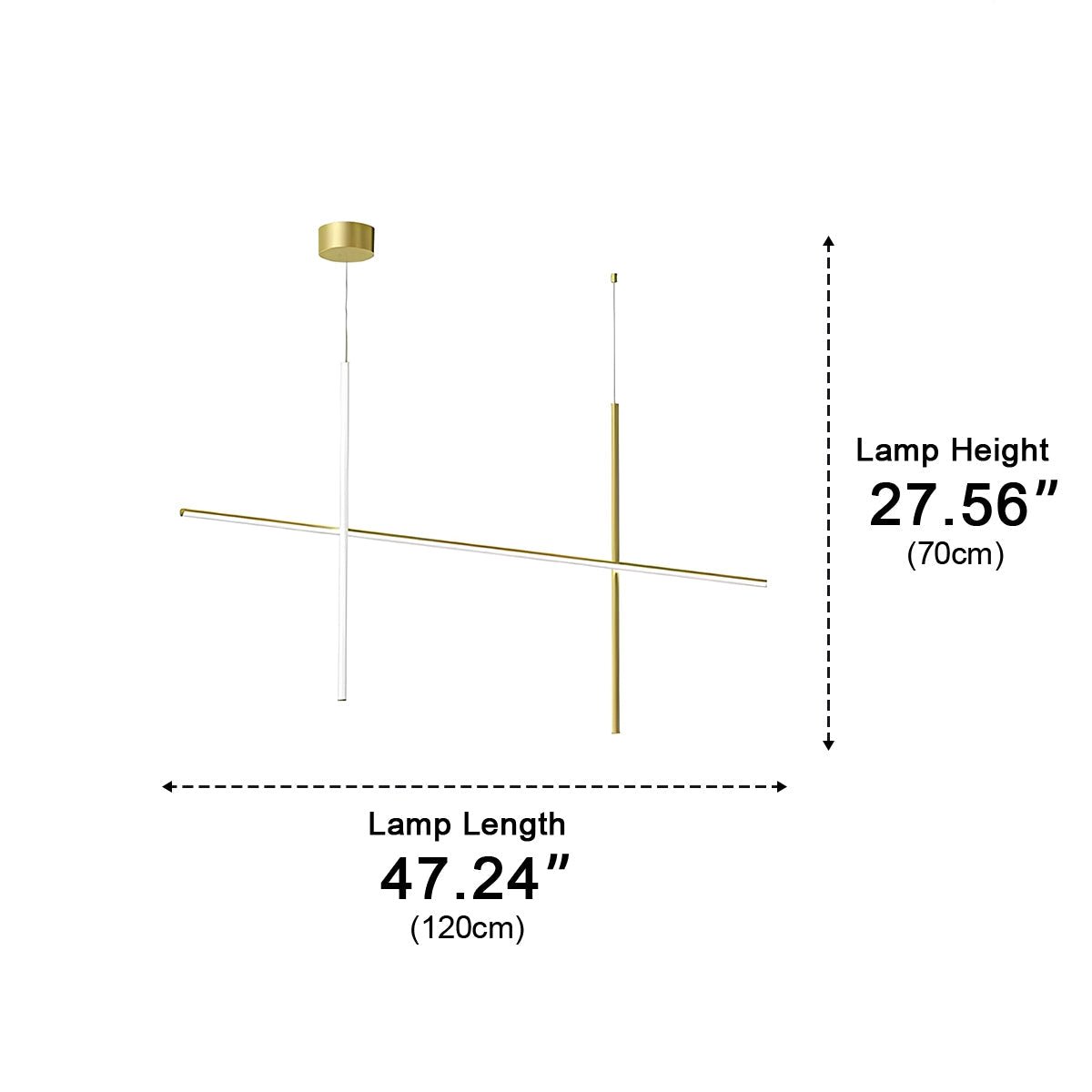 Modern Minimalist LOS Coordinates Geometric Linear LED Pendant Lights - Flyachilles