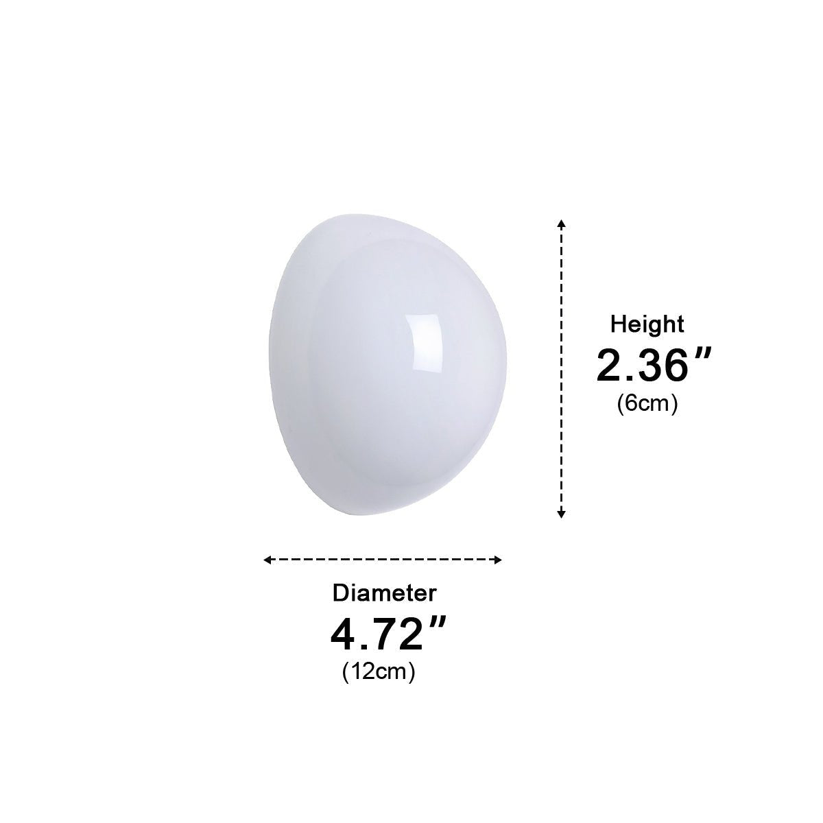 Modern Minimalist Moon Half - Dome LED Wall Sconce - Flyachilles