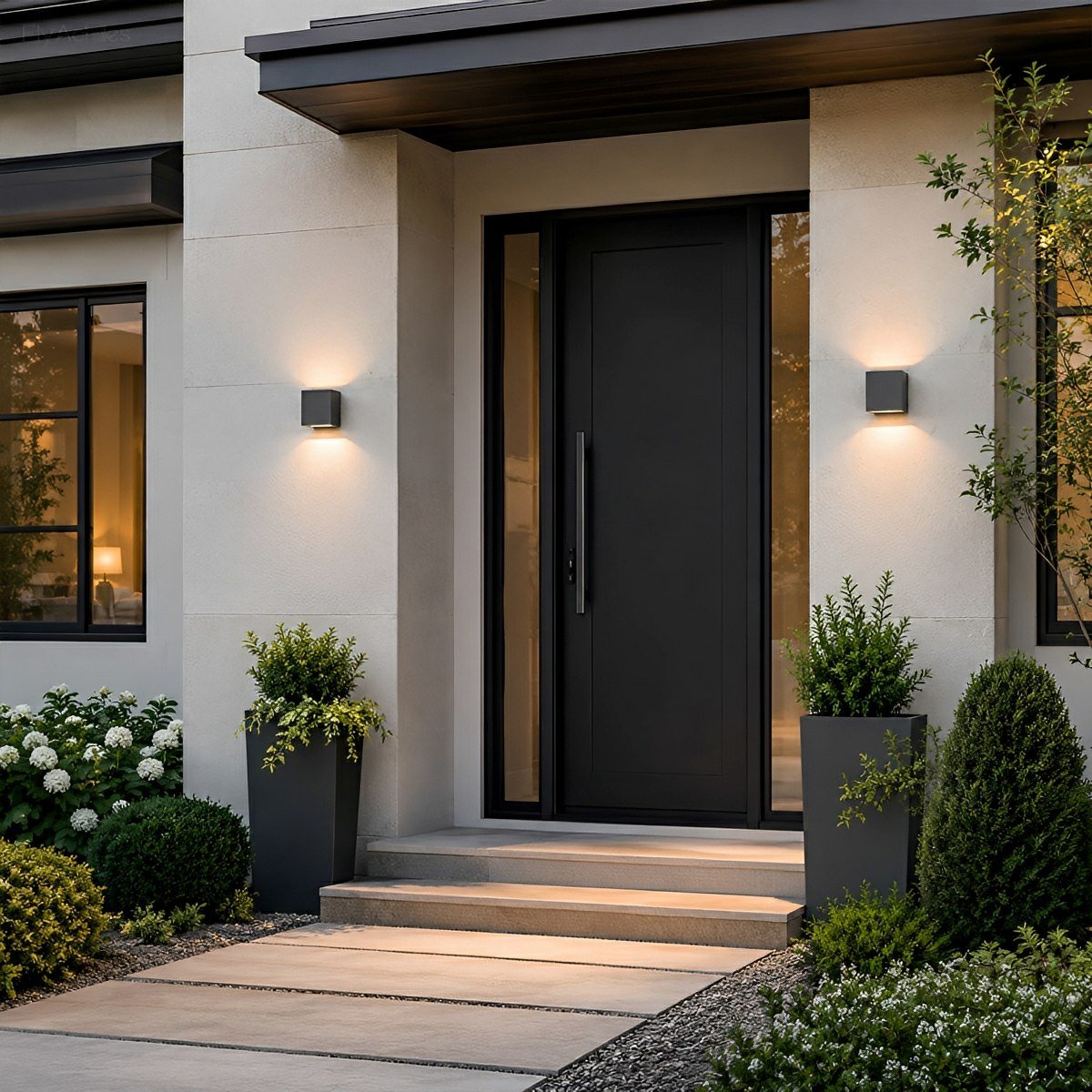Modern Minimalist Outdoor LED Waterproof Exterior Wall Light for Courtyard Fence - Flyachilles