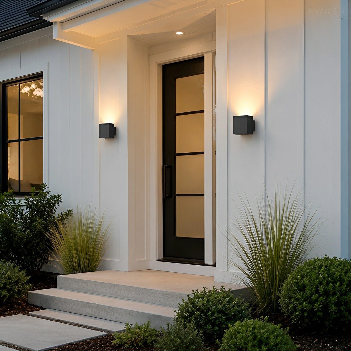 Modern Minimalist Outdoor LED Waterproof Exterior Wall Light for Courtyard Fence - Flyachilles
