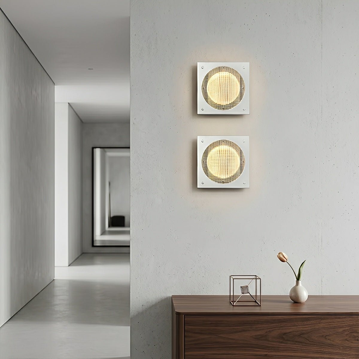 Modern Minimalist Oval LED Wall Sconce Stainless Steel Cage Wall Light - Flyachilles