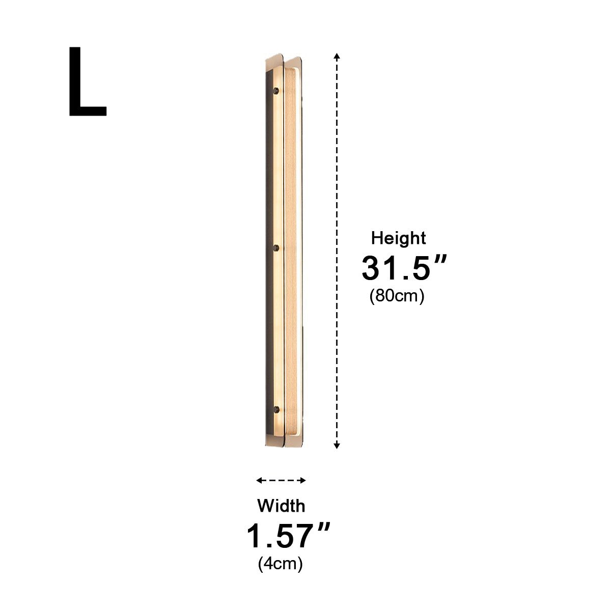 Modern Minimalist Slim Vertical LED Linear Wall Sconce - Flyachilles