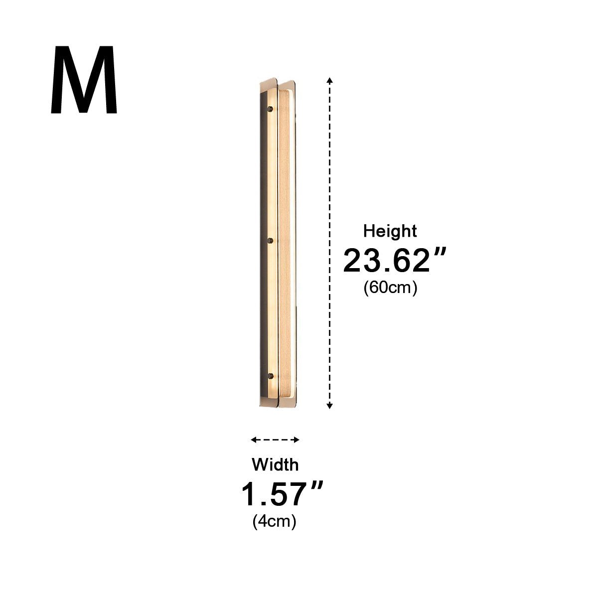 Modern Minimalist Slim Vertical LED Linear Wall Sconce - Flyachilles