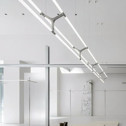 Modern Minimalist Three Forks Long Strip LED Pendant Lights - Flyachilles