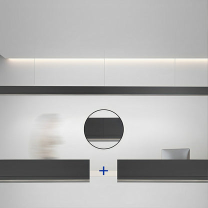 Modern Minimalist Up&amp;Down Linear LED Strip Office Ceiling Pendant Lights - Flyachilles