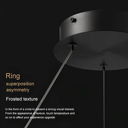 Modern Minimalist Water Wave Round Pendant Light - Flyachilles