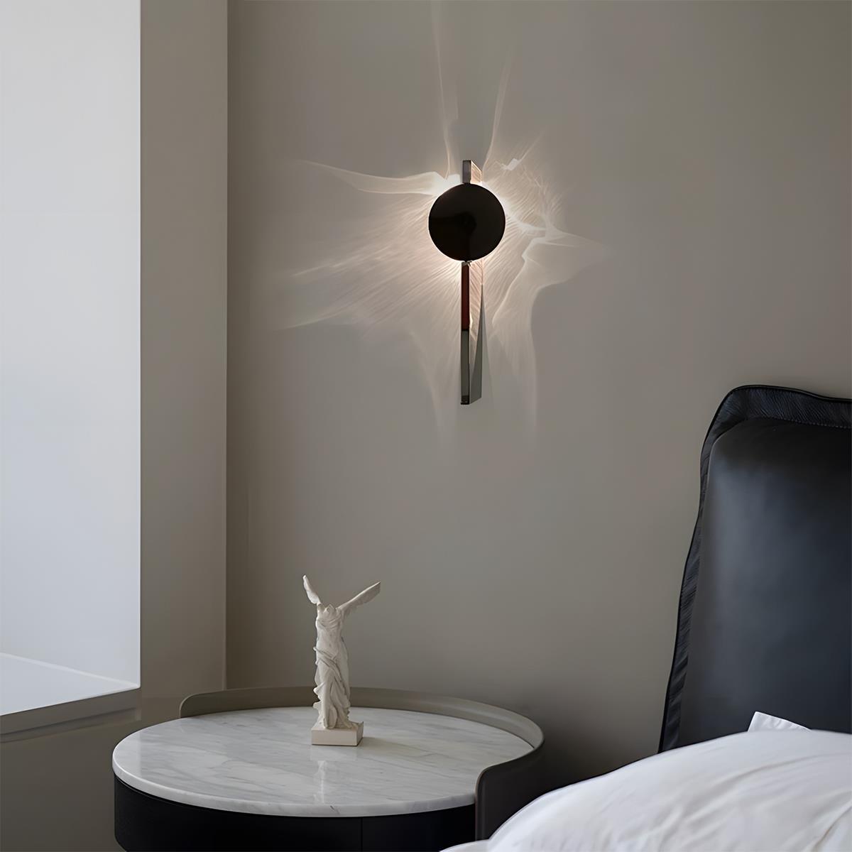 Modern Minimalist Water Waves Rotatable LED Wall Sconce - Flyachilles