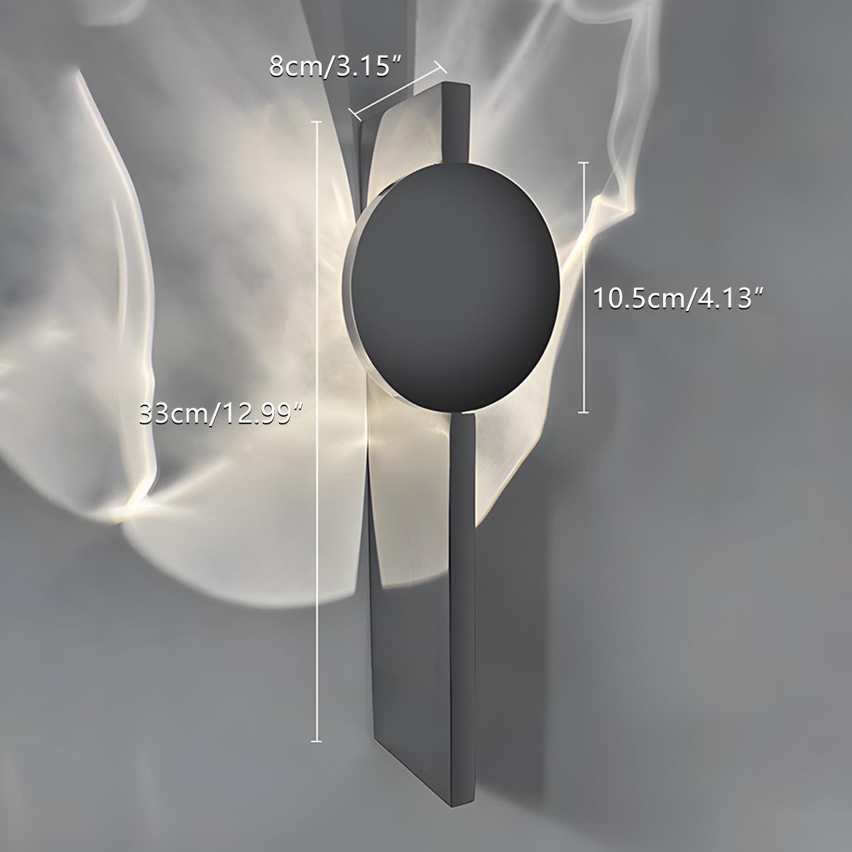 Modern Minimalist Water Waves Rotatable LED Wall Sconce - Flyachilles