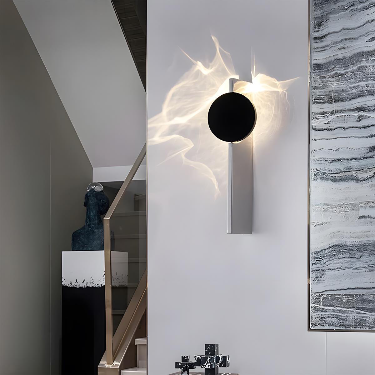 Modern Minimalist Water Waves Rotatable LED Wall Sconce - Flyachilles