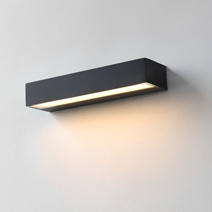 Modern Minimalist Waterproof Black LED Outdoor Porch Wall Light - Flyachilles