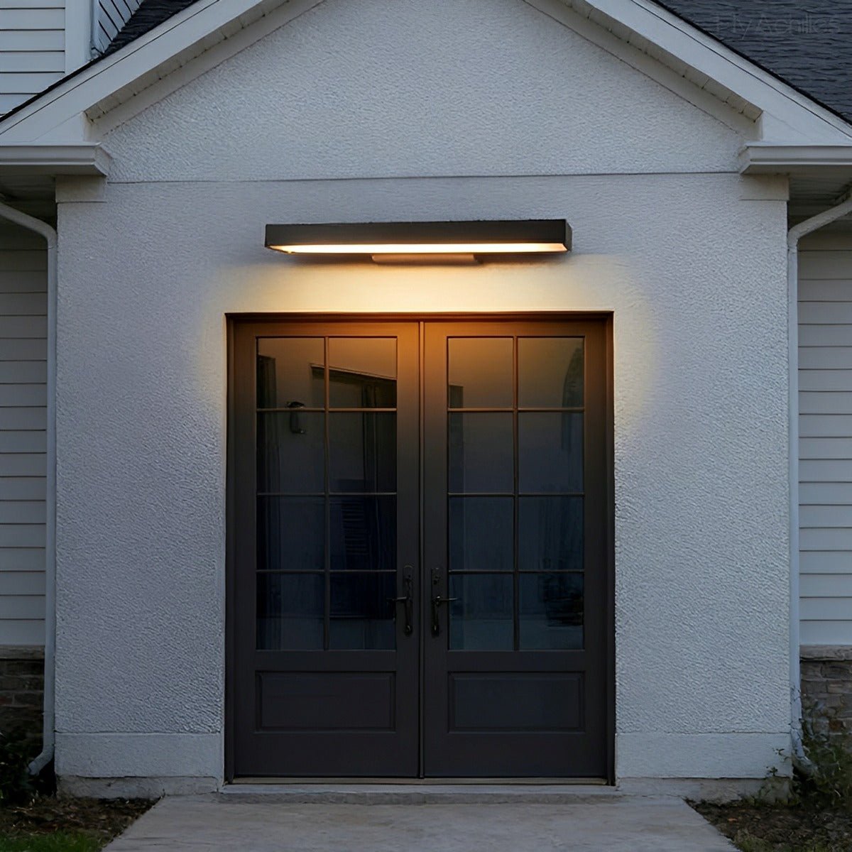 Modern Minimalist Waterproof Outdoor Black Dimmable Wall Sconce - Flyachilles
