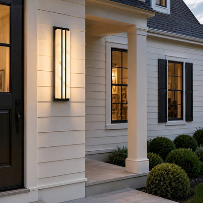 Modern Minimalist Waterproof Rectangular LED Outdoor Wall Light - Flyachilles