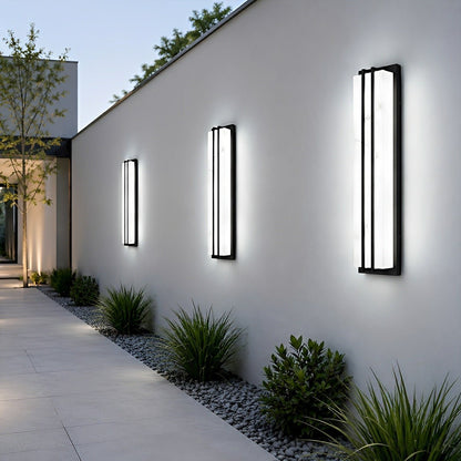 Modern Minimalist Waterproof Rectangular LED Outdoor Wall Light - Flyachilles