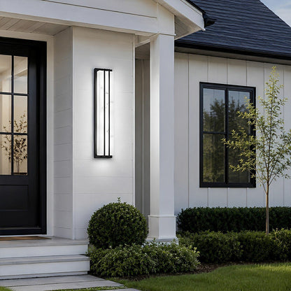 Modern Minimalist Waterproof Rectangular LED Outdoor Wall Light - Flyachilles