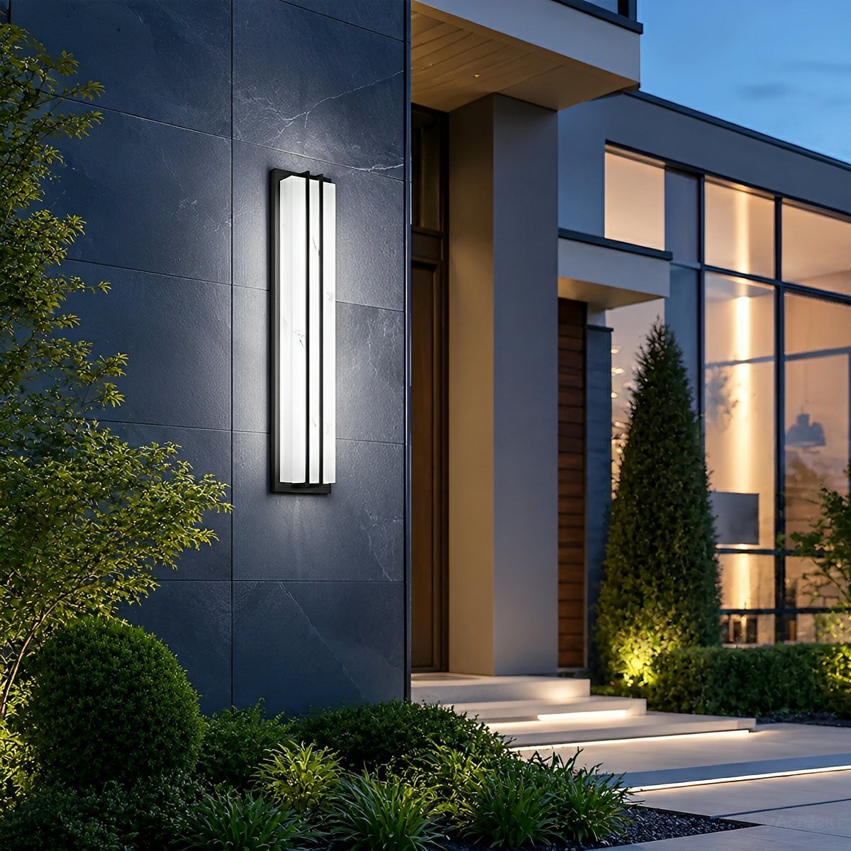 Modern Minimalist Waterproof Rectangular LED Outdoor Wall Light - Flyachilles