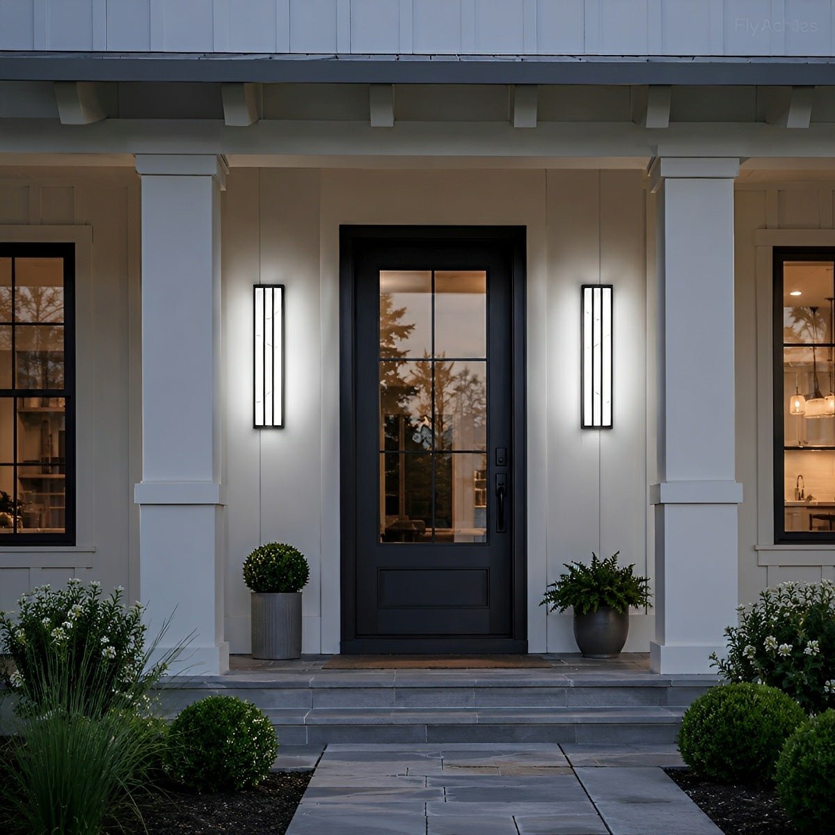 Modern Minimalist Waterproof Rectangular LED Outdoor Wall Light - Flyachilles