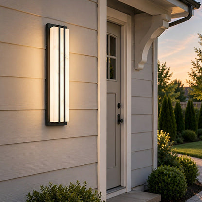 Modern Minimalist Waterproof Rectangular LED Outdoor Wall Light - Flyachilles