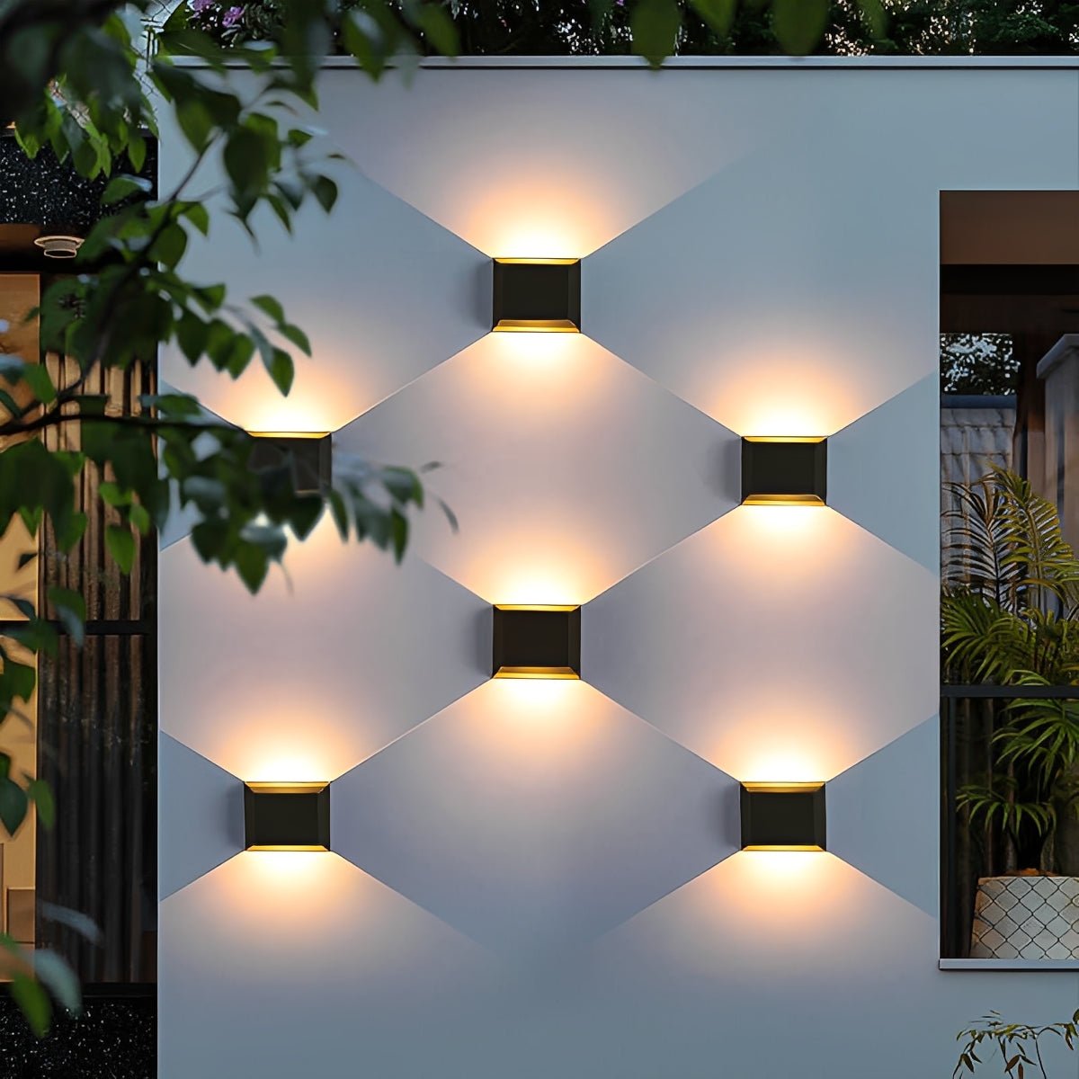 Modern Minimalist Waterproof Rectangular LED Wall Light - Flyachilles